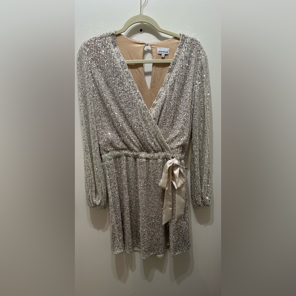Heartloom long sleeve sequins dress